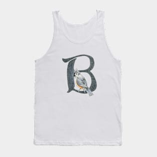 Avian Alphabet B - Tufted titmouse Tank Top